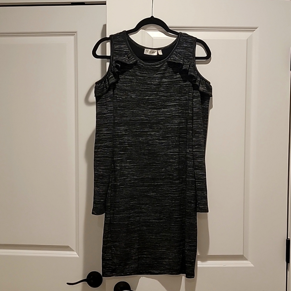 RD Style cold shoulder long sleeve dress cocktail night out S